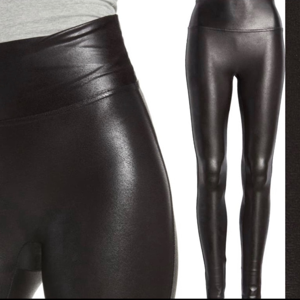 SPANX Faux Leather Leggings